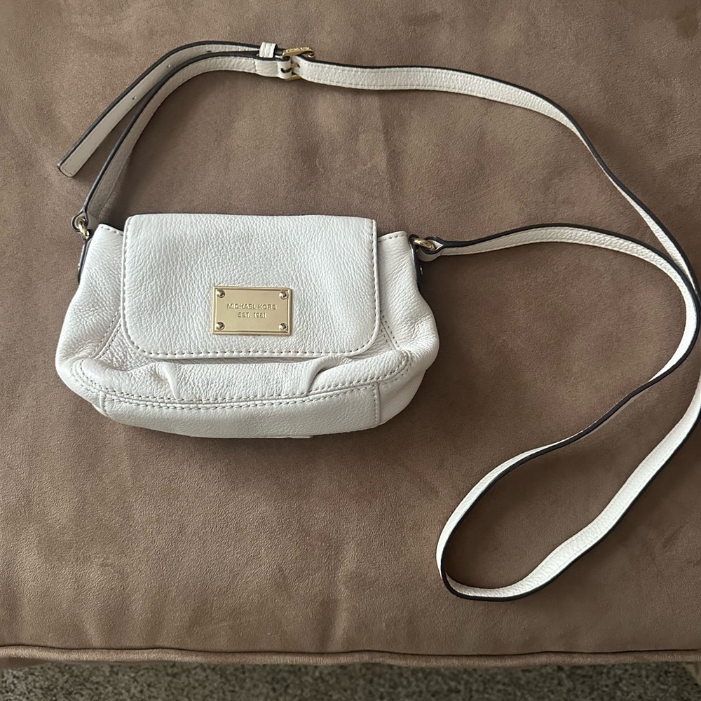 Michael Kors White Crossbody Bag